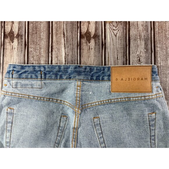 MM6 Maison Margiela Inside Out Jeans size 42 US 6 color blue - Picture 8 of 11